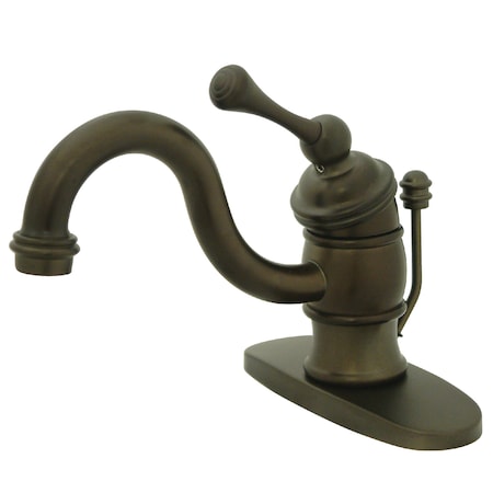Kingston Brass 4" Centerset Single, Handle Bathroom Faucet, Oil Rubbed Bronze KB3405BL